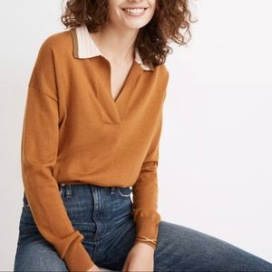 Madewell Colorblock Polo Sweater